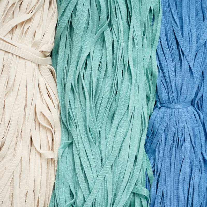 Bomulds ribbed webbing blød talje drejer